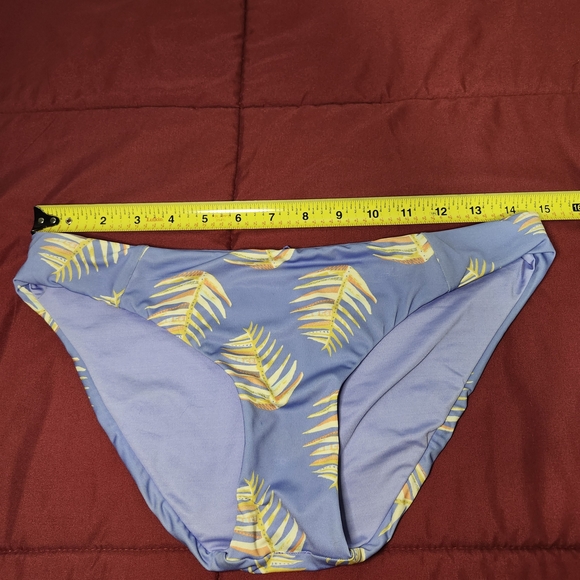 Patagonia Sunamee Bikini Bottoms Womens Small Purple Palm Print Full Coverage - Picture 3 of 11